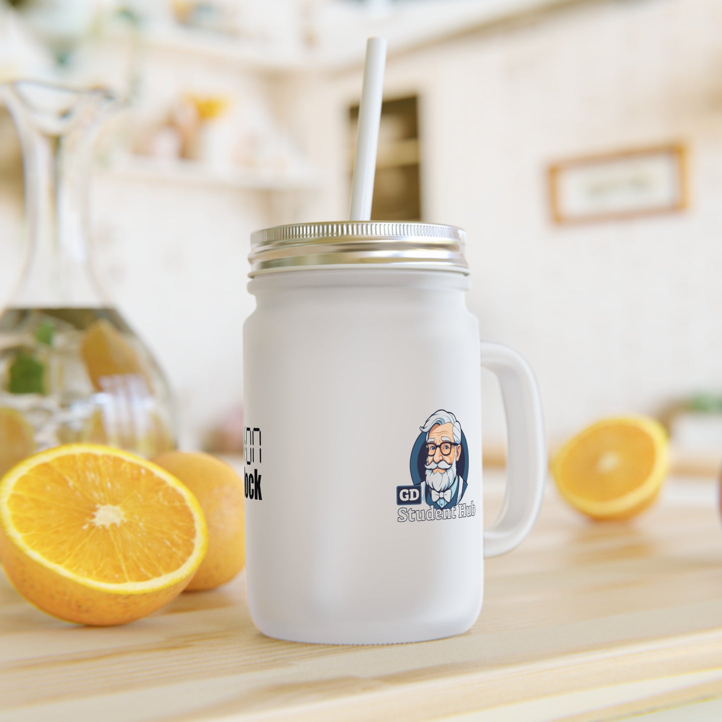 Chill Sips: Custom Frosted Mason Jar (12oz)