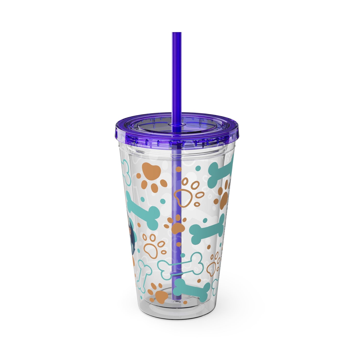Aesthetic Insulated Tumbler with Straw – 16oz Travel Cup for Trendy Sipping