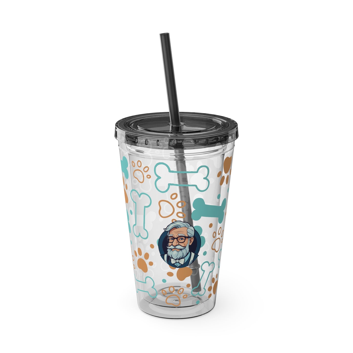 Aesthetic Insulated Tumbler with Straw – 16oz Travel Cup for Trendy Sipping