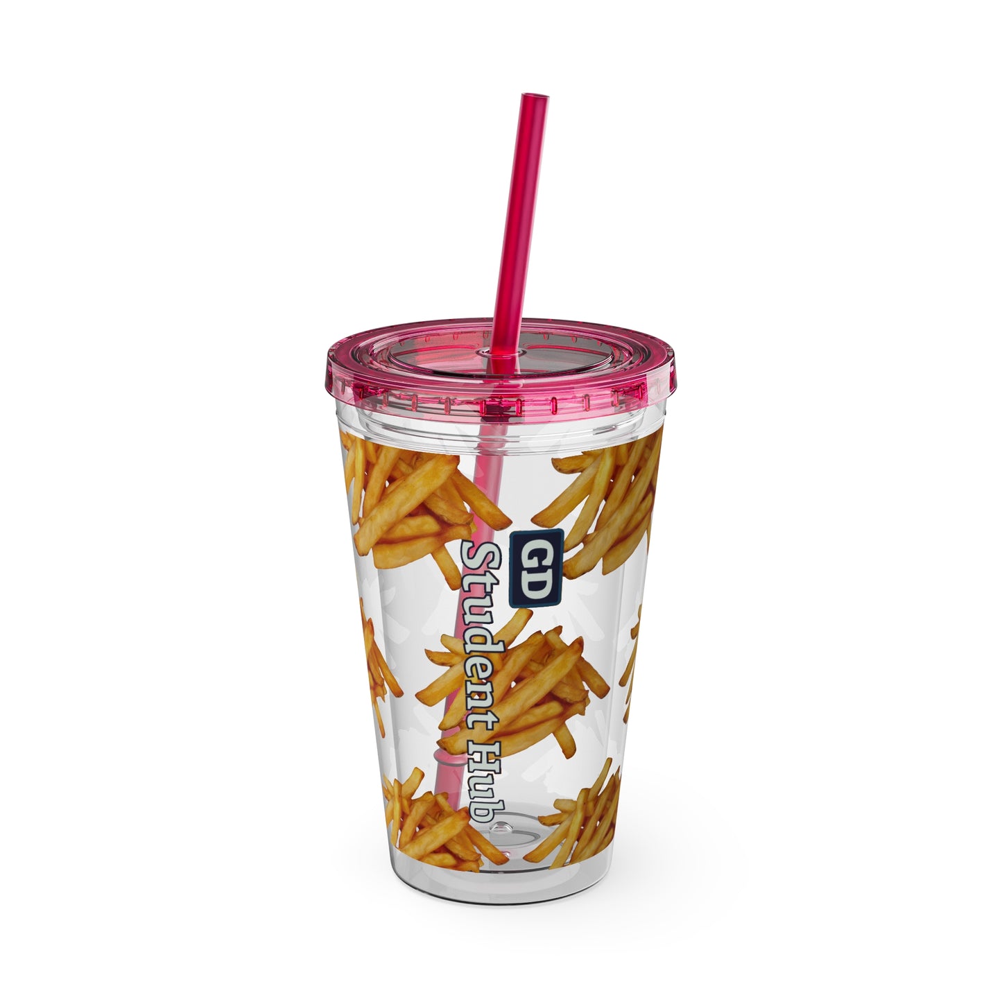 Aesthetic Insulated Tumbler with Straw – 16oz Travel Cup for Trendy Sipping