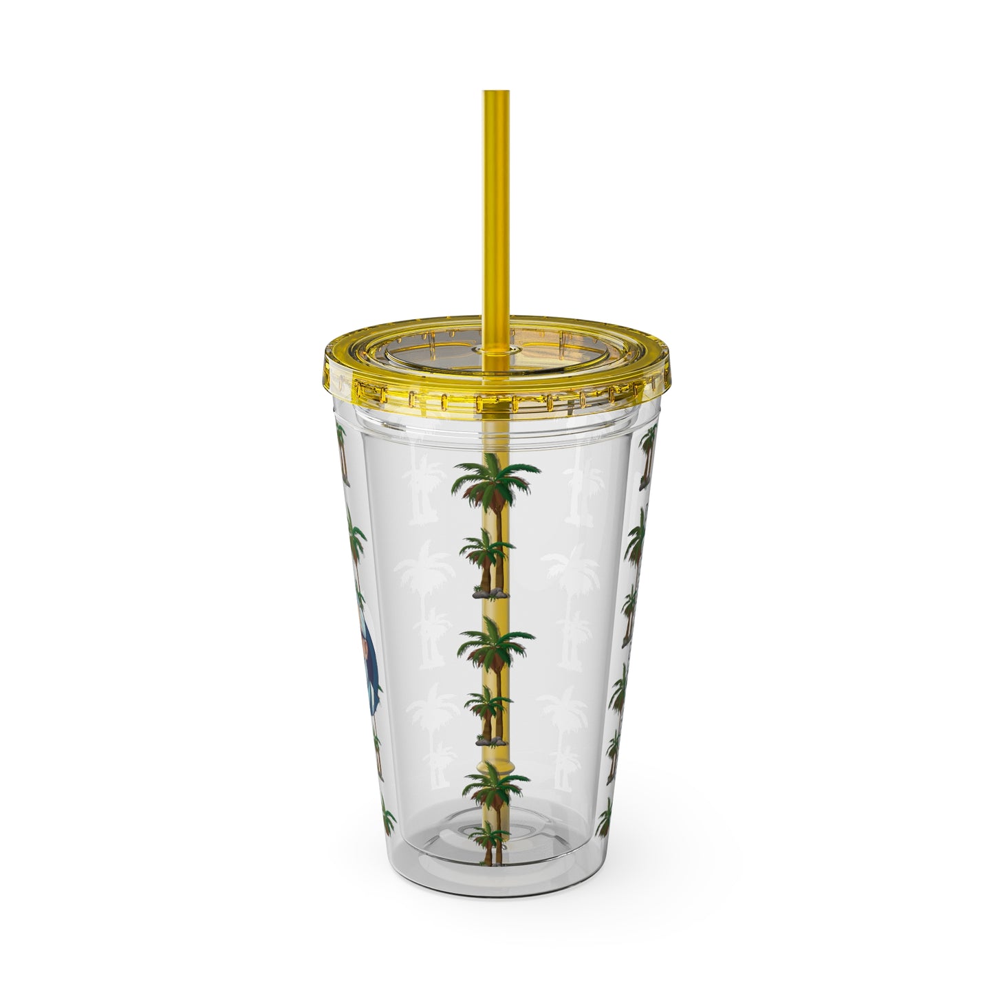 Aesthetic Insulated Tumbler with Straw – 16oz Travel Cup for Trendy Sipping