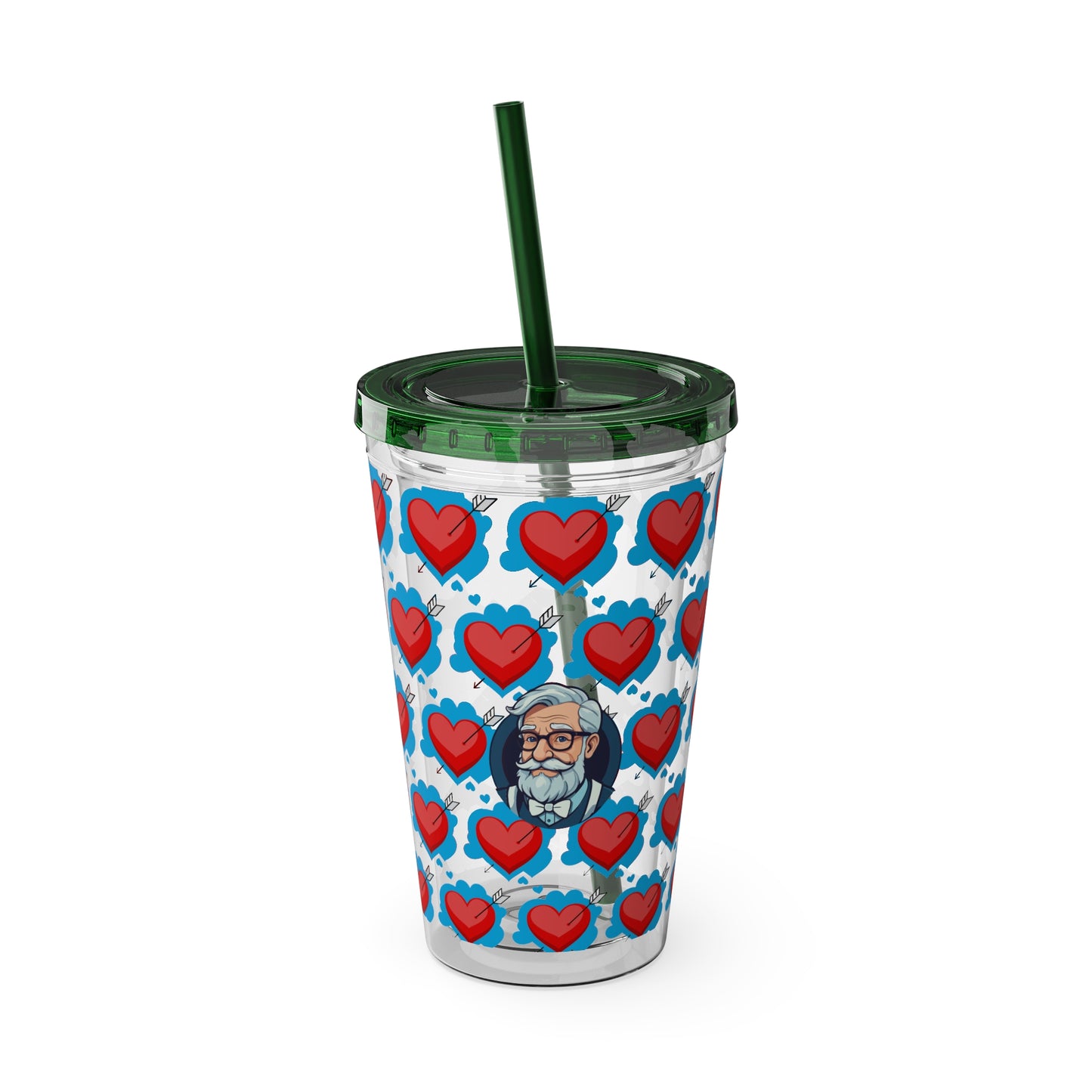 Aesthetic Insulated Tumbler with Straw – 16oz Travel Cup for Trendy Sipping