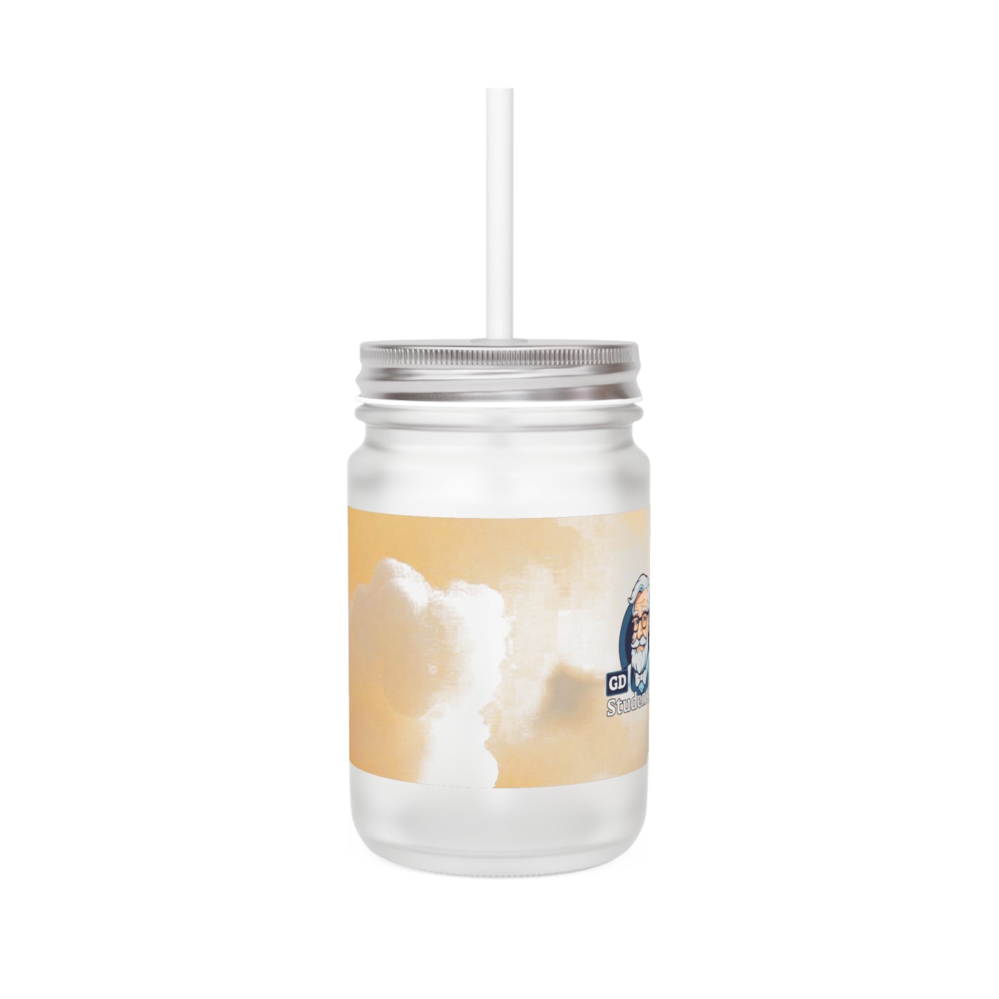 Chill Sips: Custom Frosted Mason Jar (12oz)
