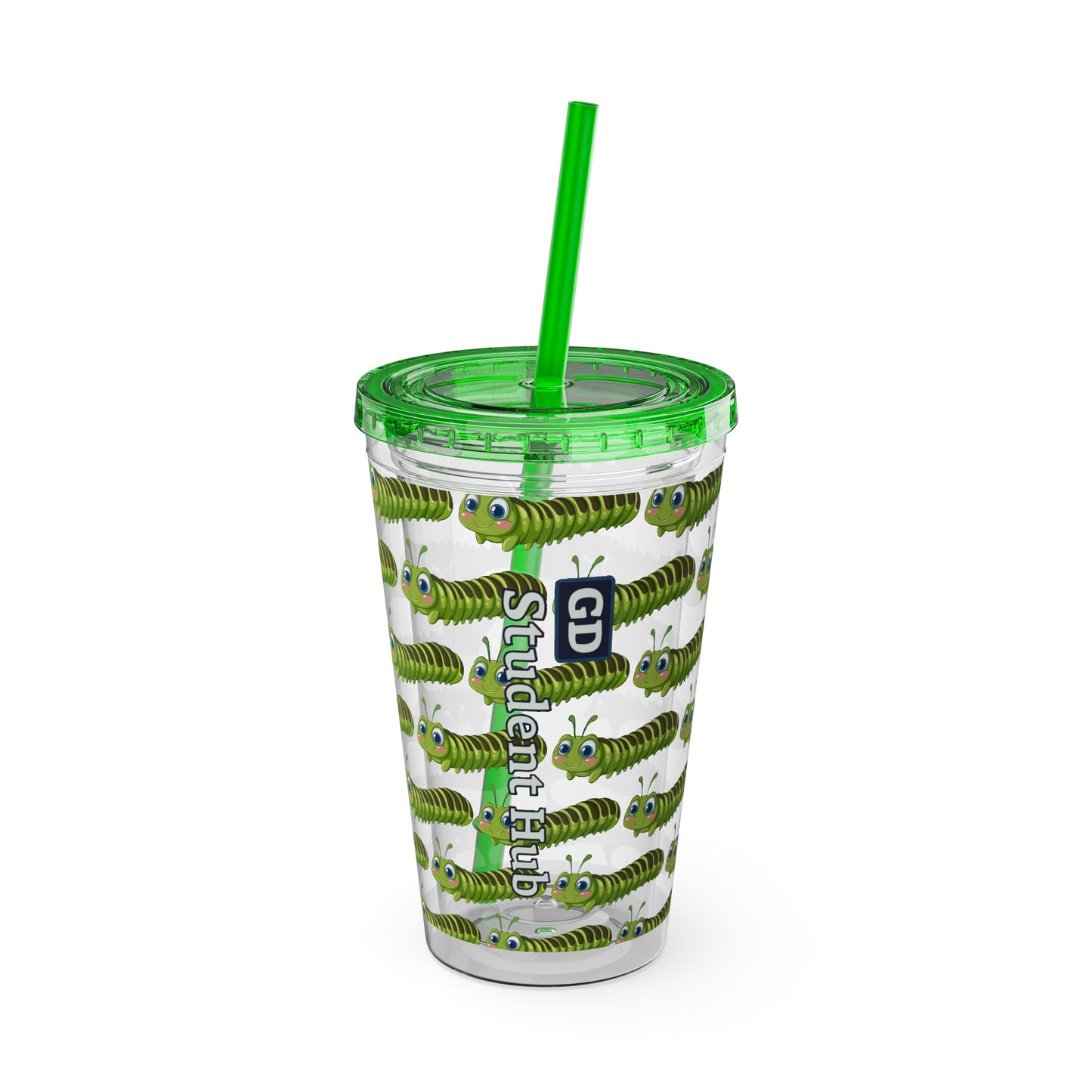 Aesthetic Insulated Tumbler with Straw – 16oz Travel Cup for Trendy Sipping