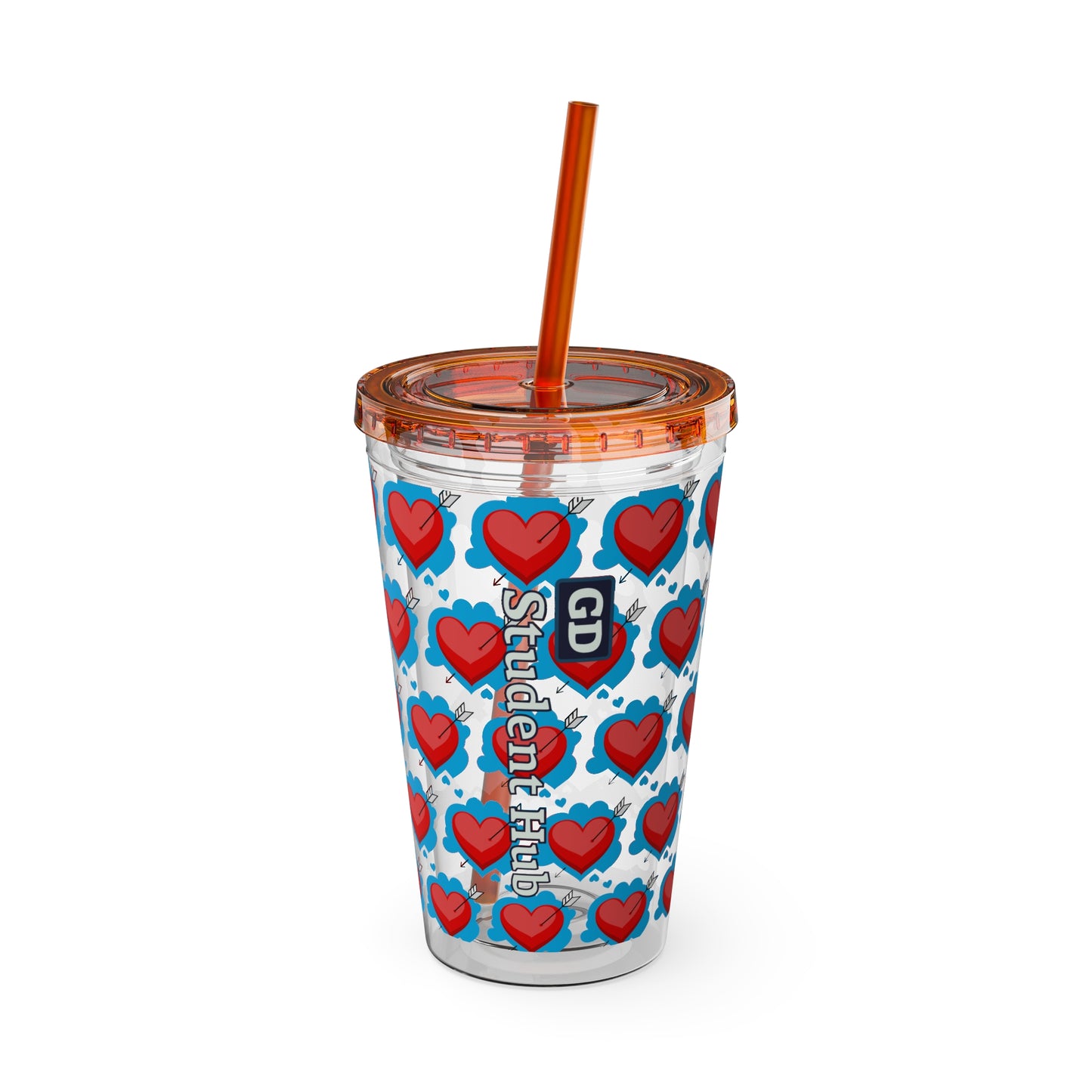Aesthetic Insulated Tumbler with Straw – 16oz Travel Cup for Trendy Sipping