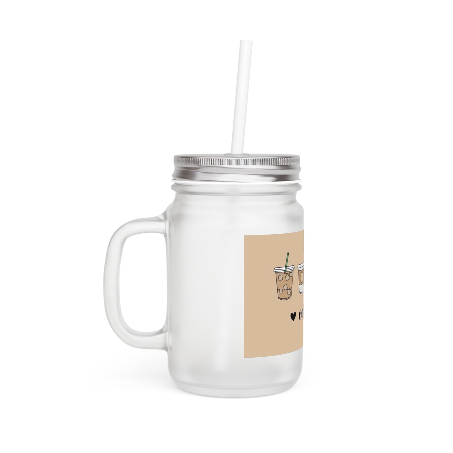 Chill Sips: Custom Frosted Mason Jar (12oz)