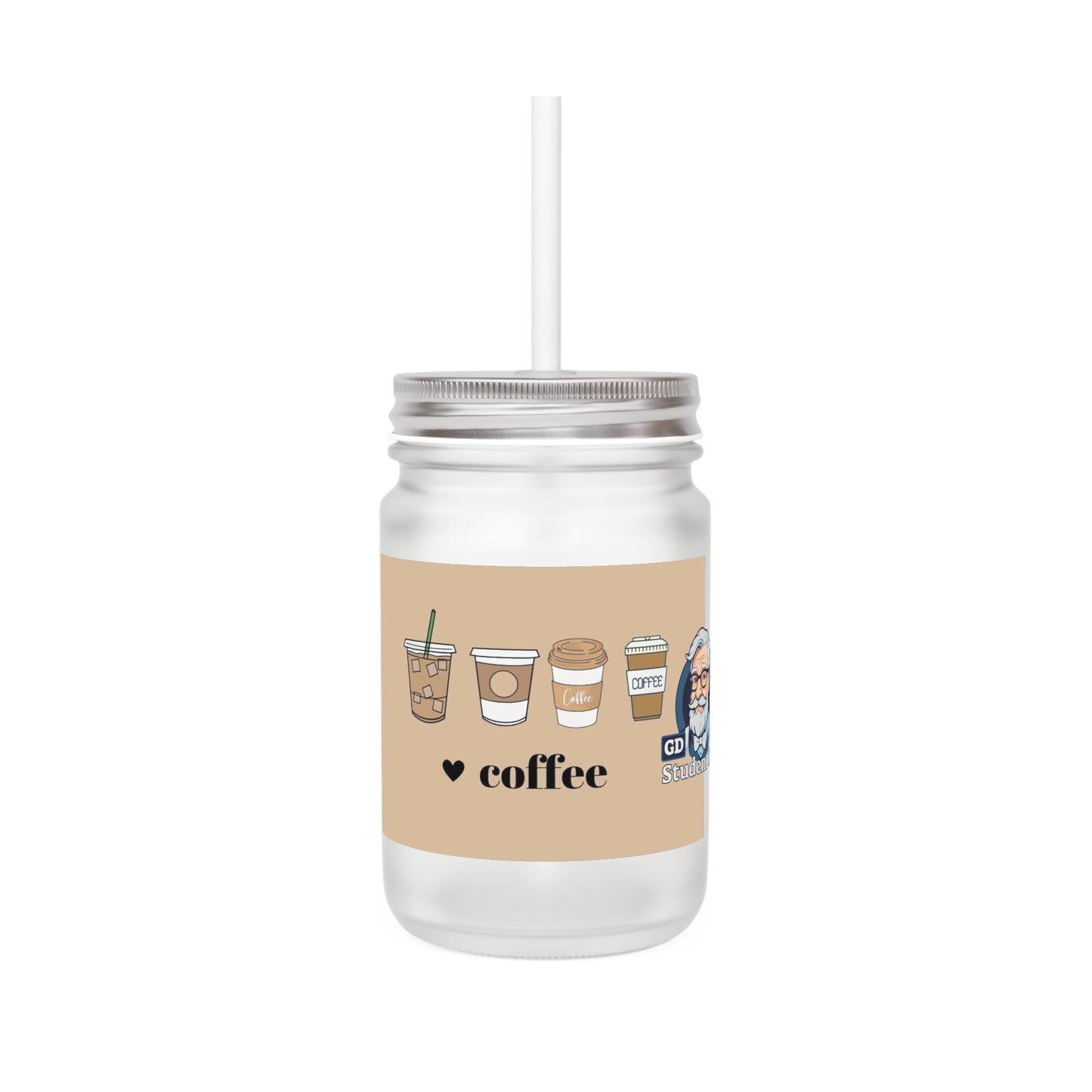 Chill Sips: Custom Frosted Mason Jar (12oz)