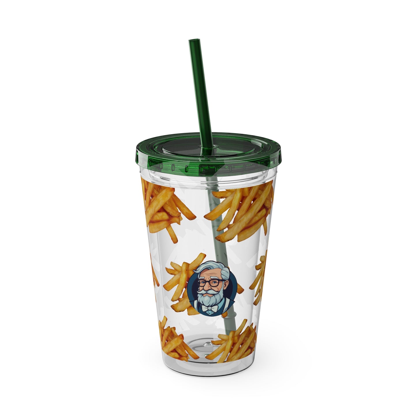 Aesthetic Insulated Tumbler with Straw – 16oz Travel Cup for Trendy Sipping