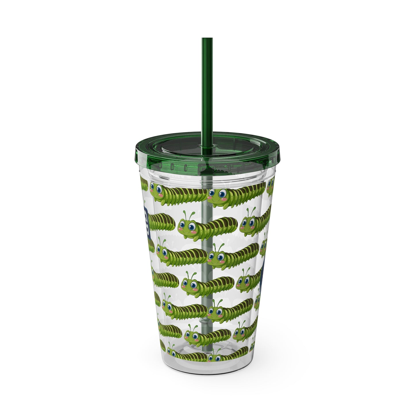 Aesthetic Insulated Tumbler with Straw – 16oz Travel Cup for Trendy Sipping