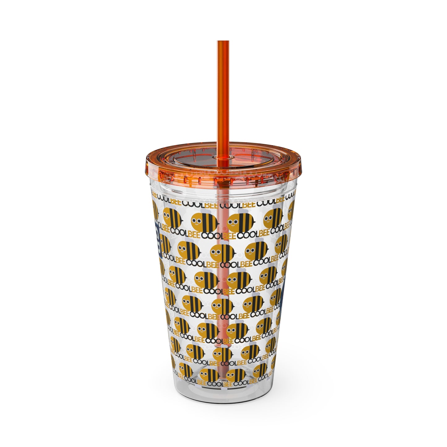Aesthetic Insulated Tumbler with Straw – 16oz Travel Cup for Trendy Sipping