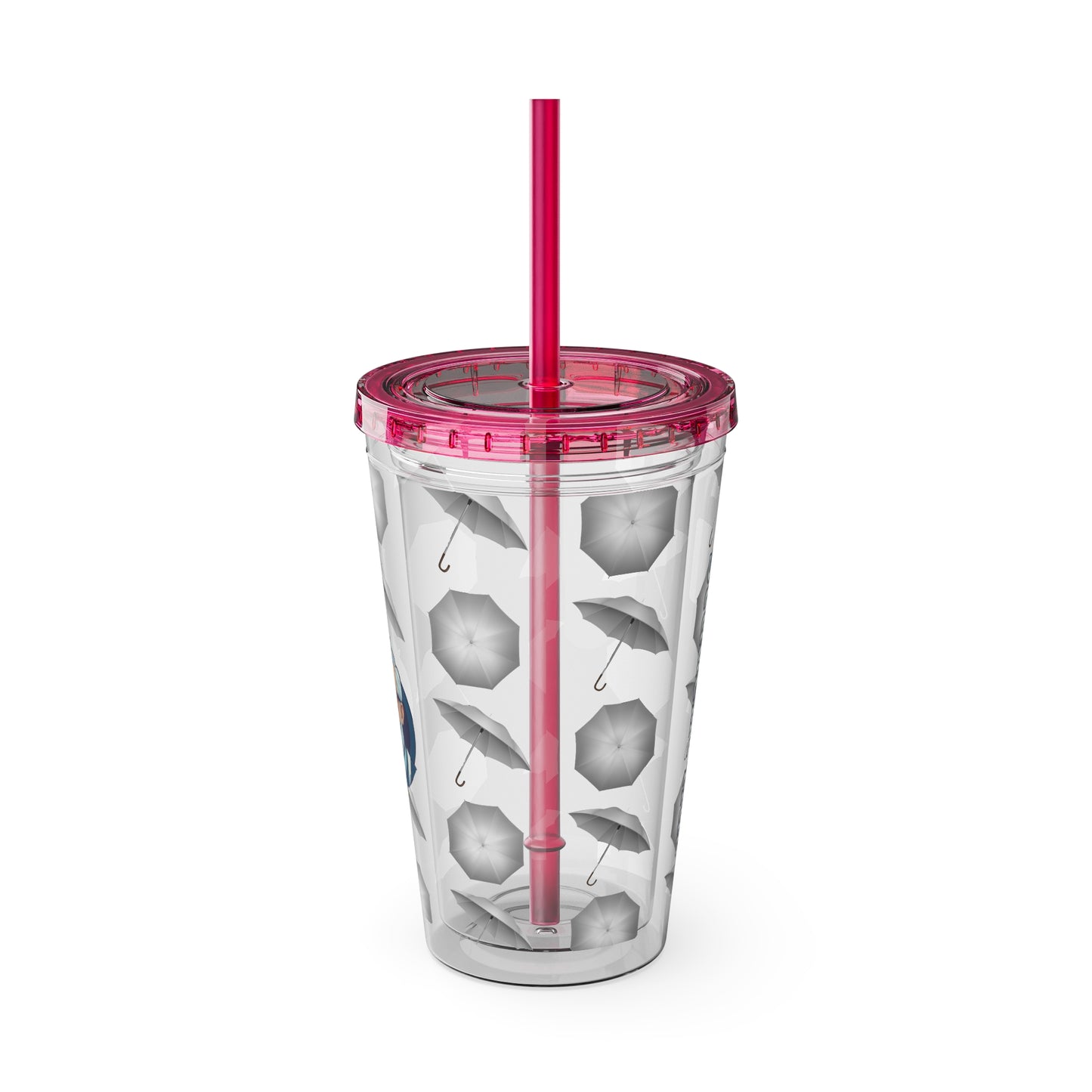 Aesthetic Insulated Tumbler with Straw – 16oz Travel Cup for Trendy Sipping