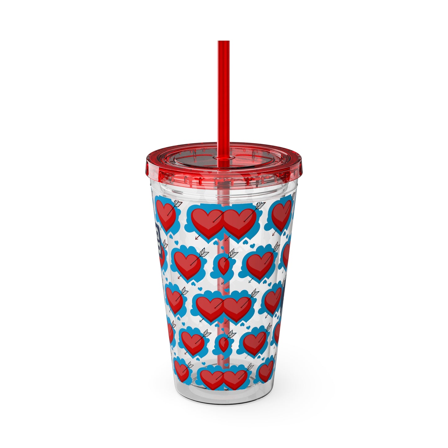 Aesthetic Insulated Tumbler with Straw – 16oz Travel Cup for Trendy Sipping