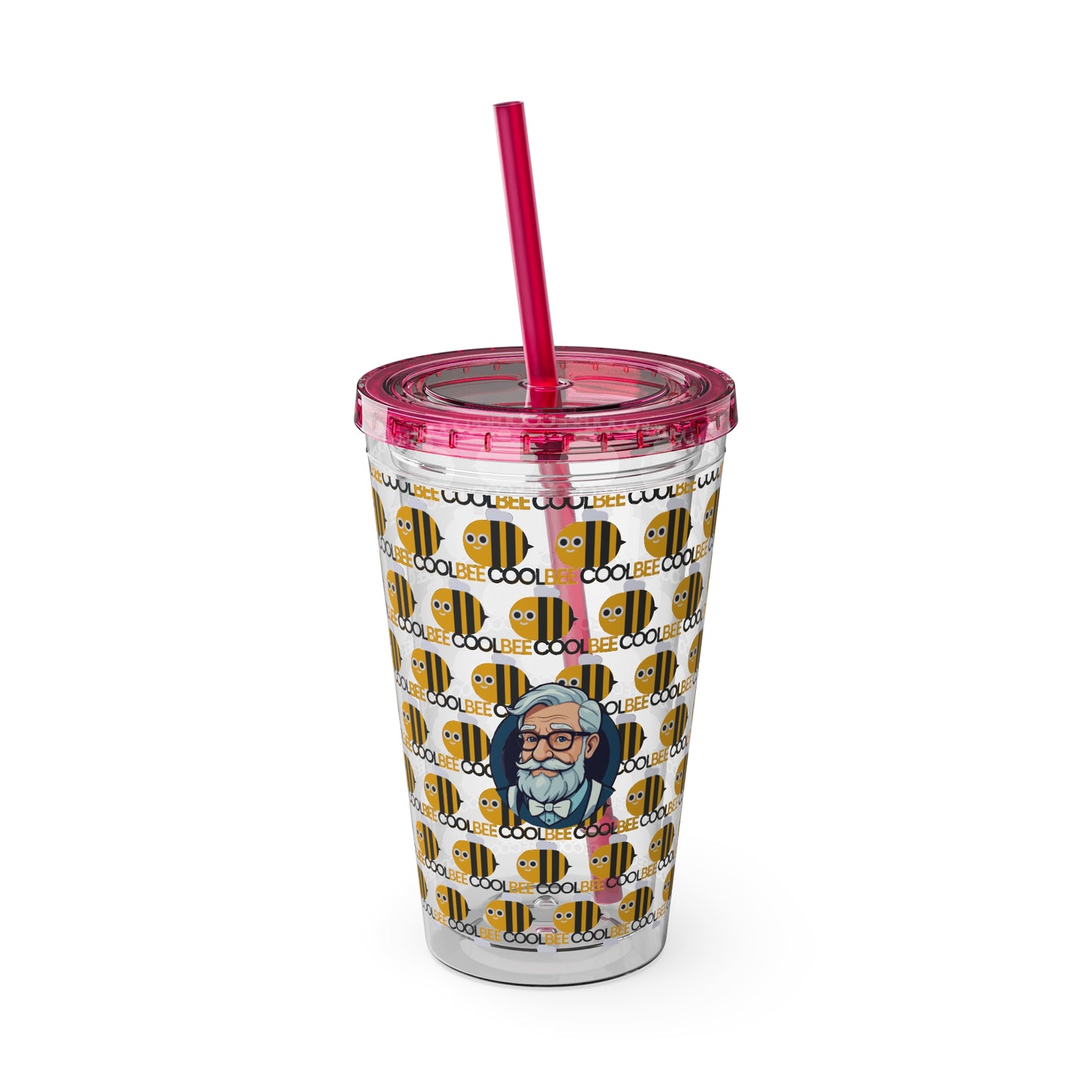 Aesthetic Insulated Tumbler with Straw – 16oz Travel Cup for Trendy Sipping