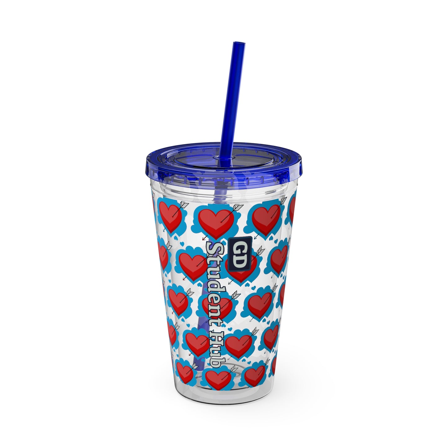 Aesthetic Insulated Tumbler with Straw – 16oz Travel Cup for Trendy Sipping