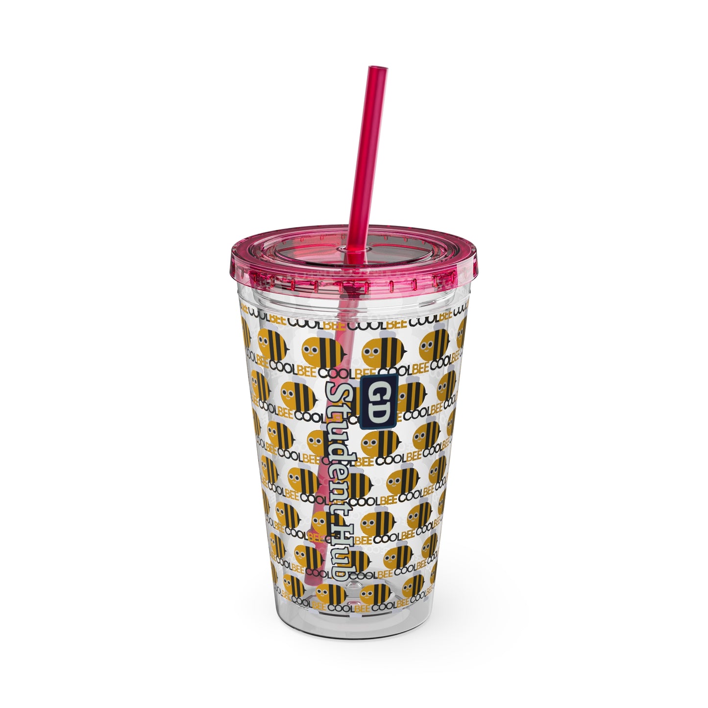 Aesthetic Insulated Tumbler with Straw – 16oz Travel Cup for Trendy Sipping