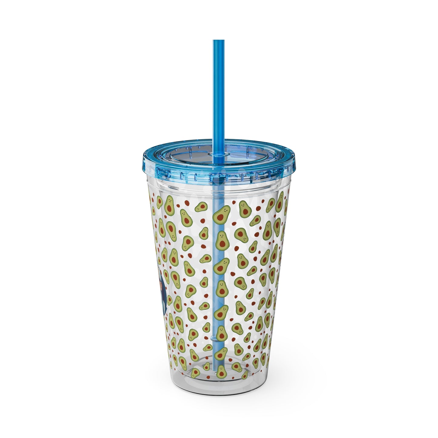 Aesthetic Insulated Tumbler with Straw – 16oz Travel Cup for Trendy Sipping