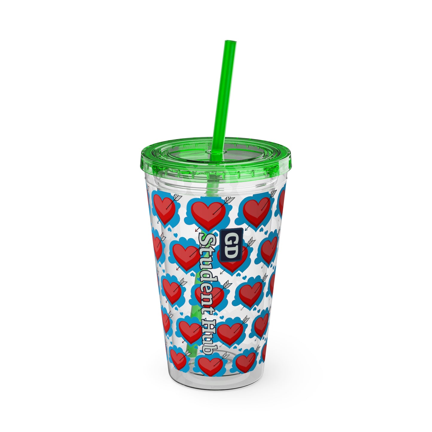 Aesthetic Insulated Tumbler with Straw – 16oz Travel Cup for Trendy Sipping