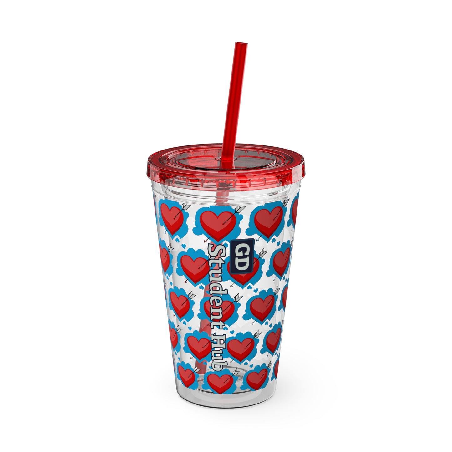 Aesthetic Insulated Tumbler with Straw – 16oz Travel Cup for Trendy Sipping
