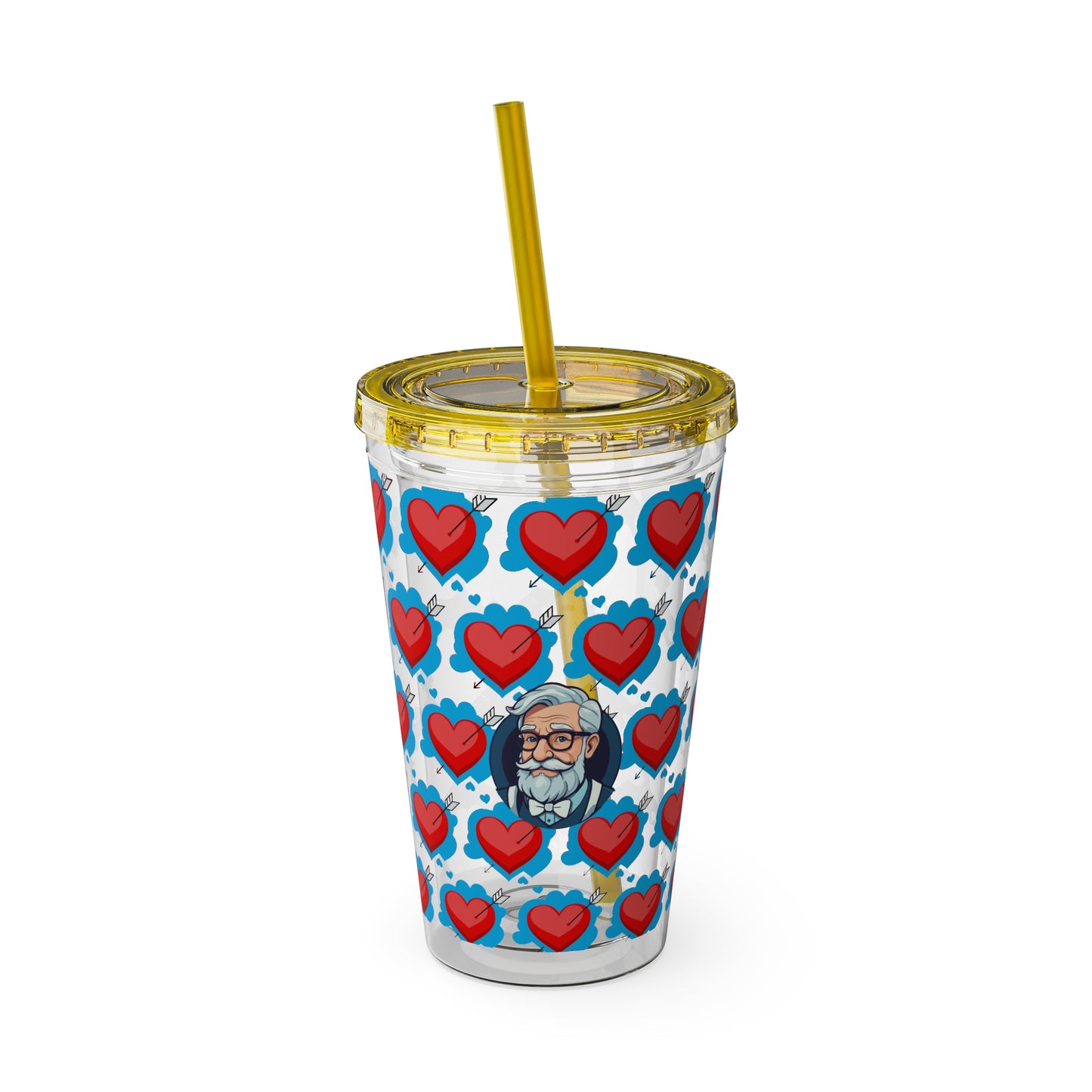 Aesthetic Insulated Tumbler with Straw – 16oz Travel Cup for Trendy Sipping