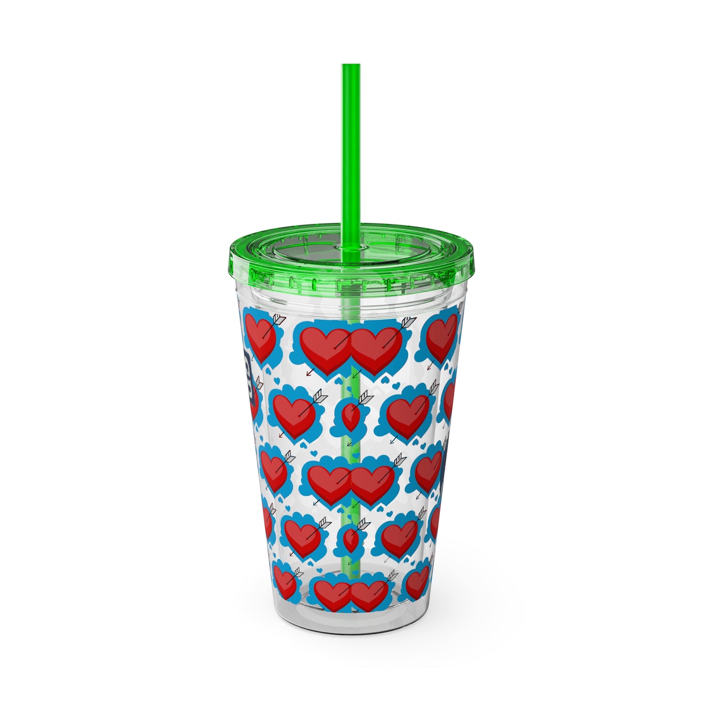 Aesthetic Insulated Tumbler with Straw – 16oz Travel Cup for Trendy Sipping
