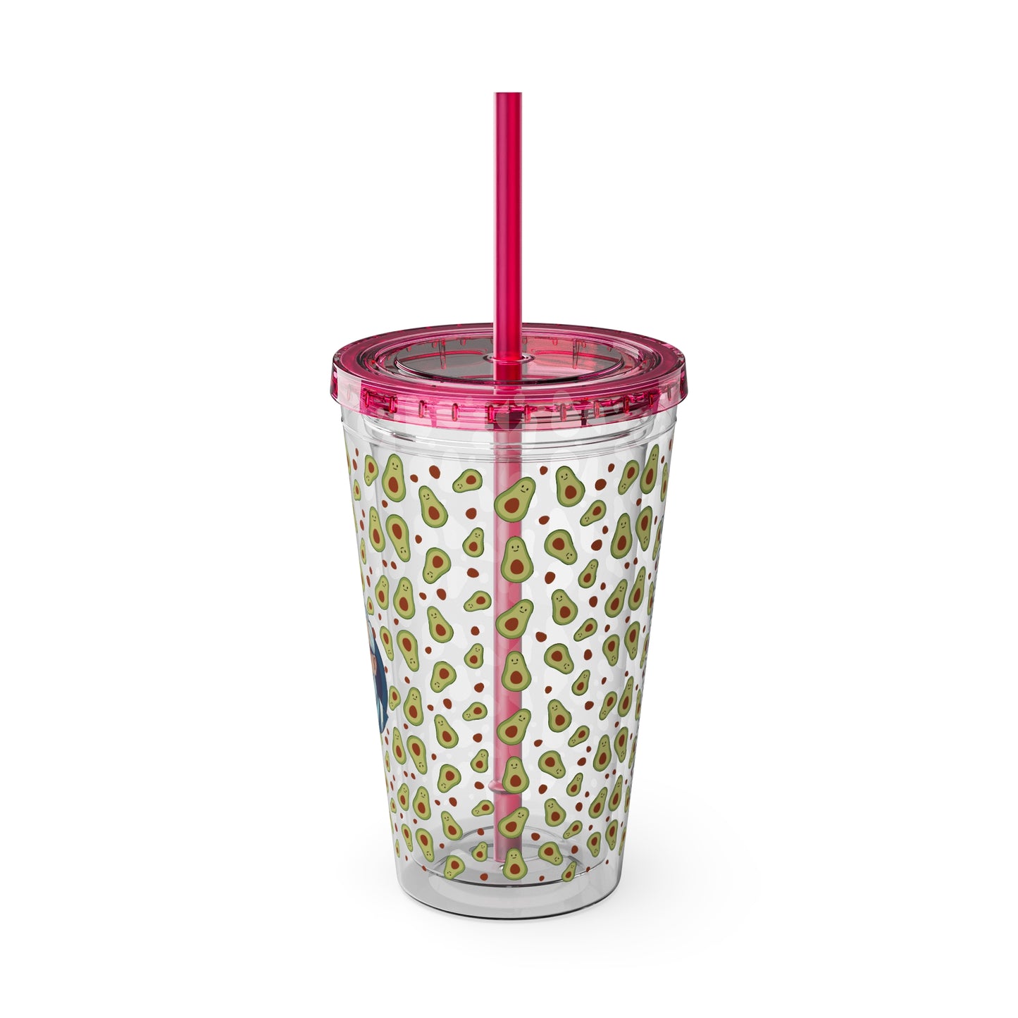 Aesthetic Insulated Tumbler with Straw – 16oz Travel Cup for Trendy Sipping