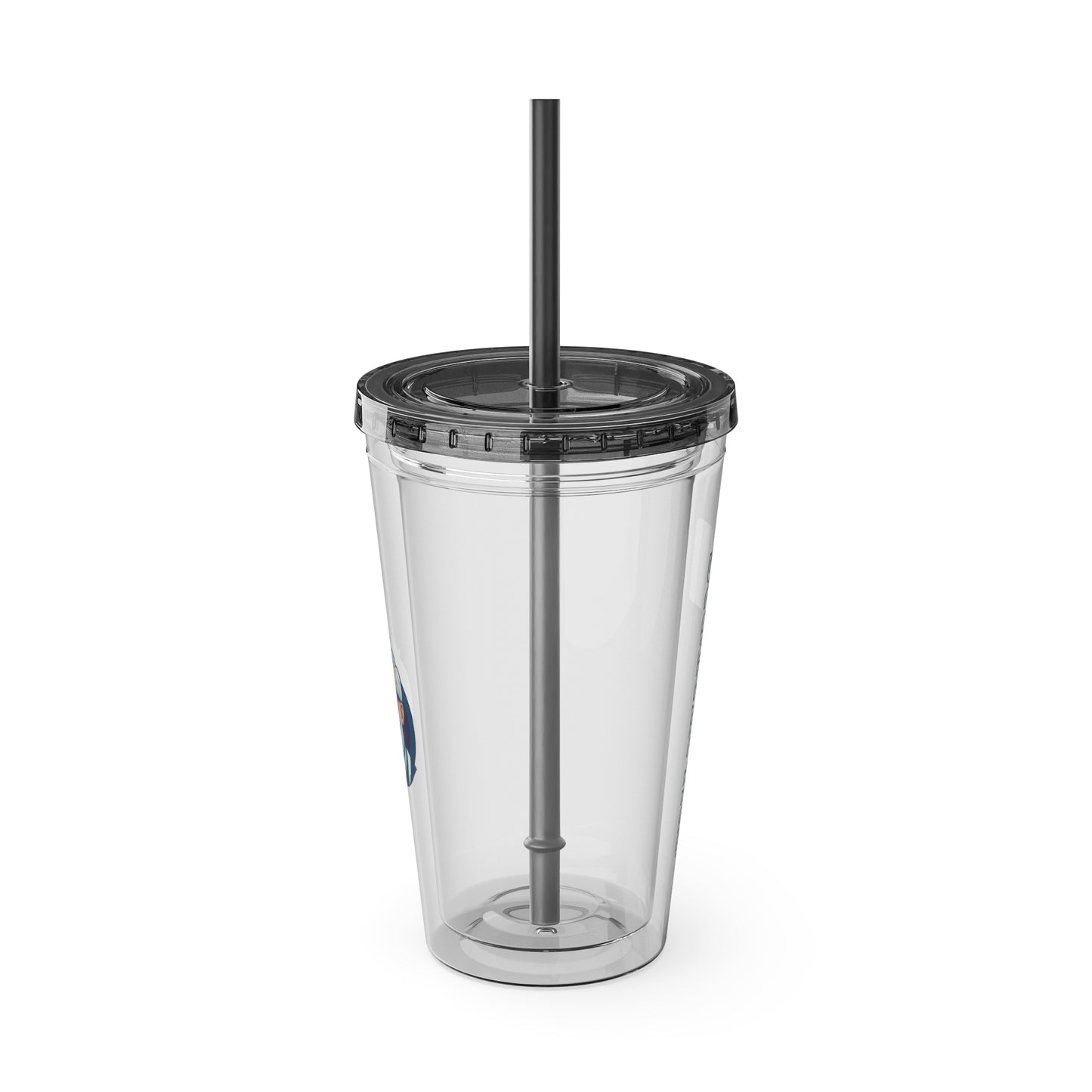 Aesthetic Insulated Tumbler with Straw – 16oz Travel Cup for Trendy Sipping