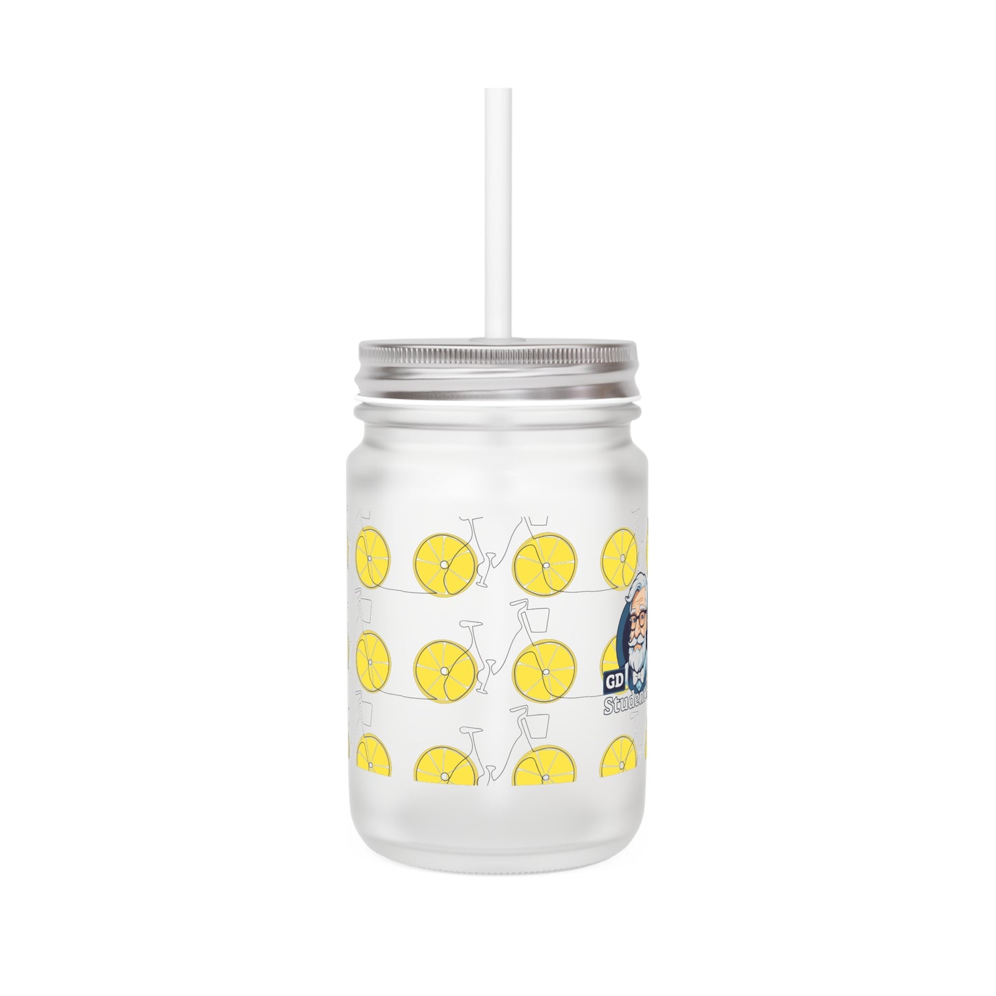 Chill Sips: Custom Frosted Mason Jar (12oz)