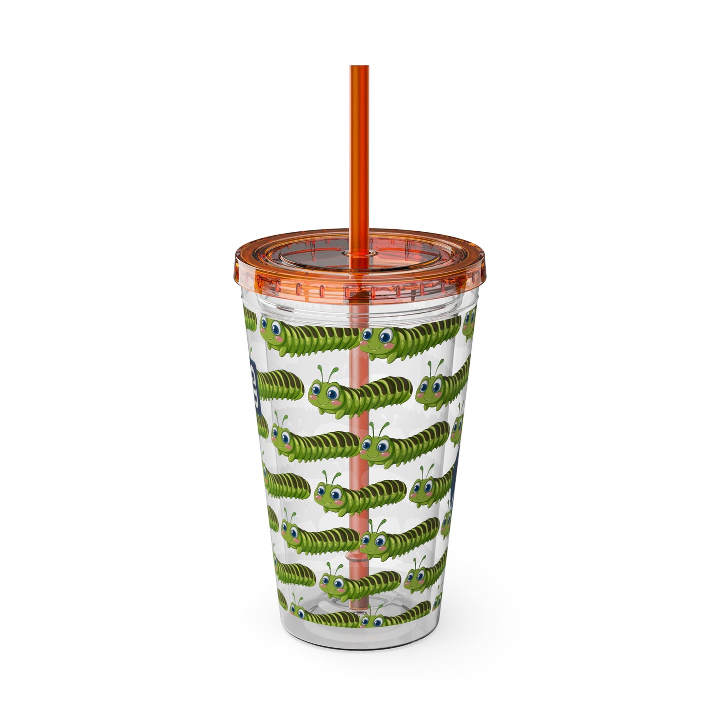 Aesthetic Insulated Tumbler with Straw – 16oz Travel Cup for Trendy Sipping