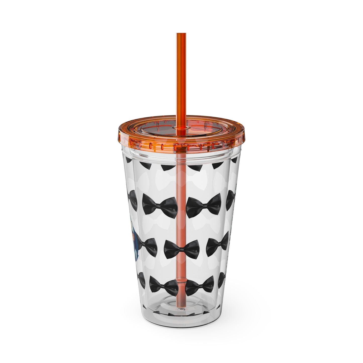 Aesthetic Insulated Tumbler with Straw – 16oz Travel Cup for Trendy Sipping