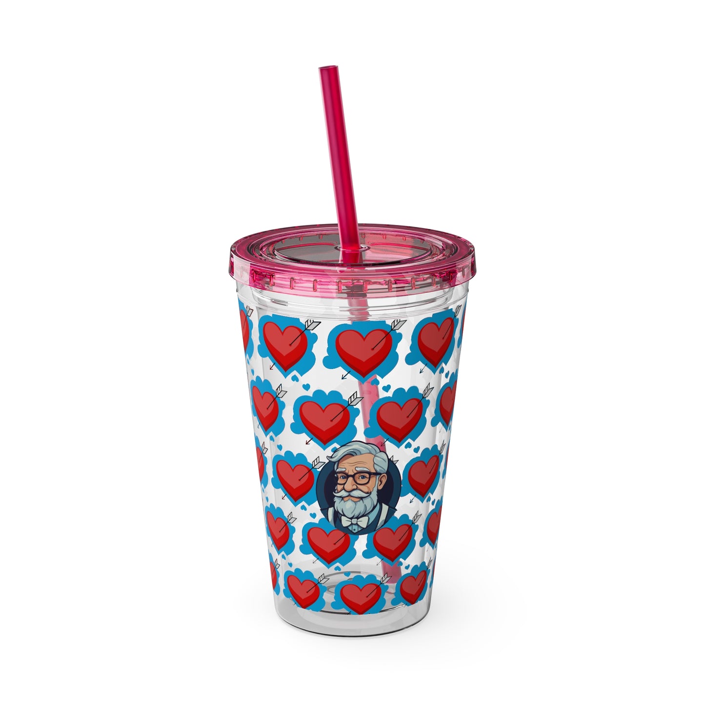 Aesthetic Insulated Tumbler with Straw – 16oz Travel Cup for Trendy Sipping