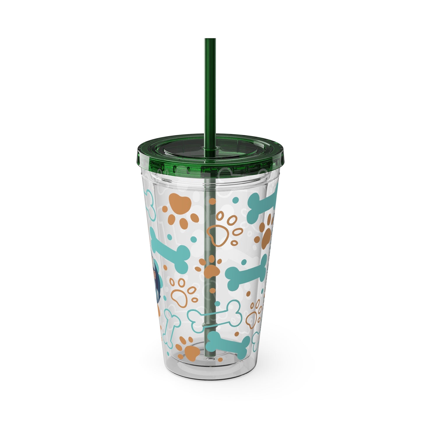 Aesthetic Insulated Tumbler with Straw – 16oz Travel Cup for Trendy Sipping