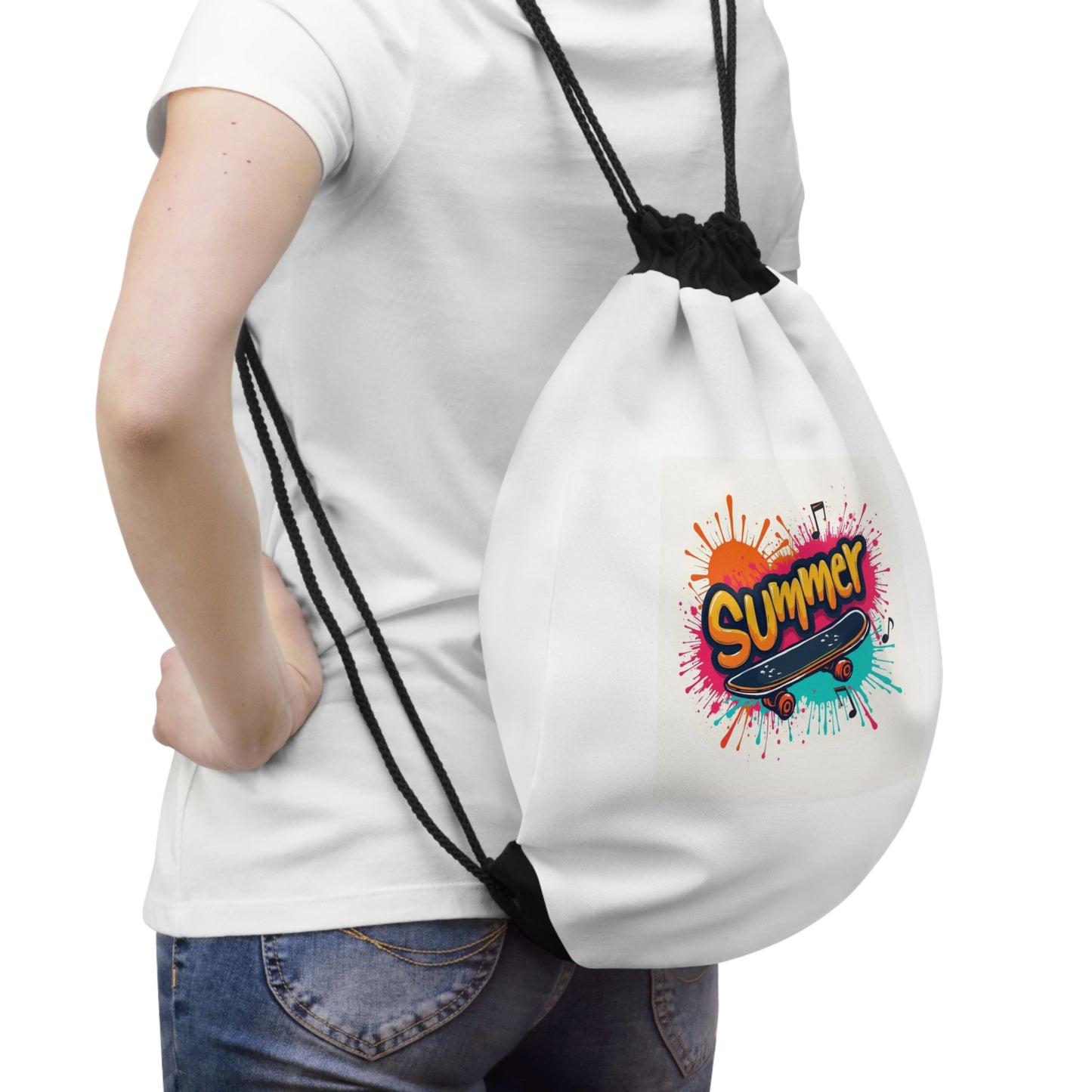 Trendy Drawstring Bag for Gym, Beach & Everyday Adventures