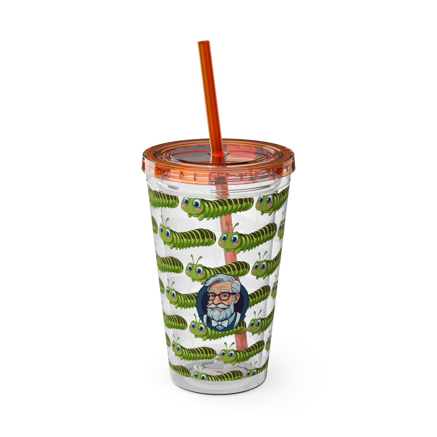 Aesthetic Insulated Tumbler with Straw – 16oz Travel Cup for Trendy Sipping