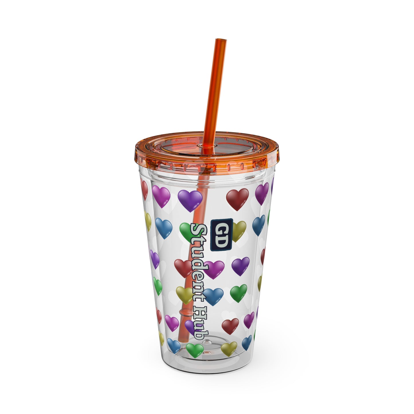 Aesthetic Insulated Tumbler with Straw – 16oz Travel Cup for Trendy Sipping
