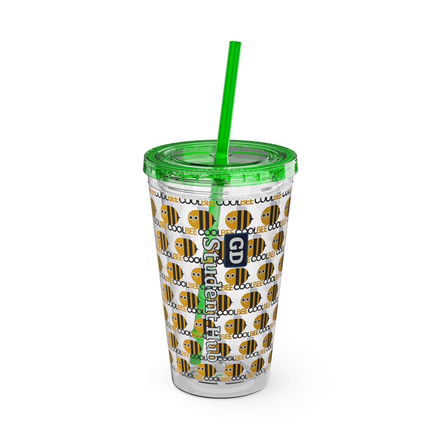 Aesthetic Insulated Tumbler with Straw – 16oz Travel Cup for Trendy Sipping