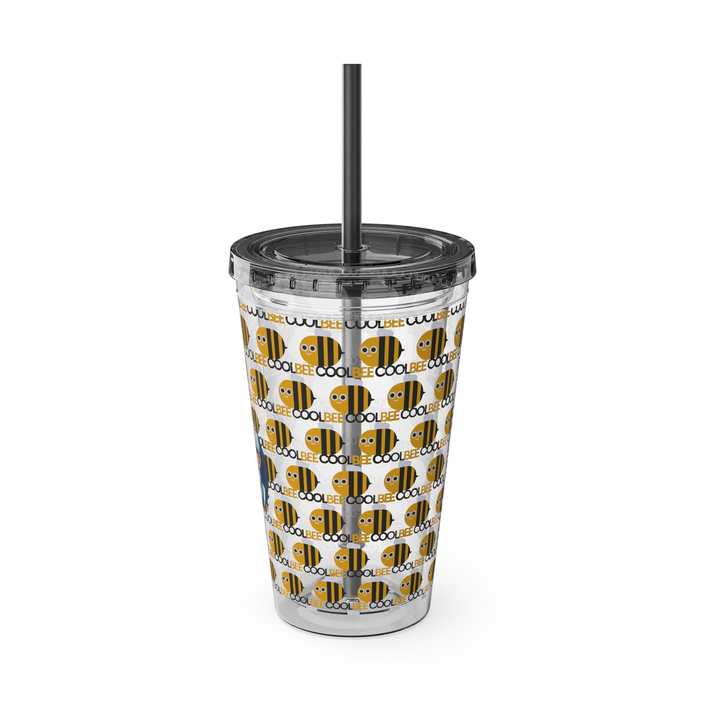 Aesthetic Insulated Tumbler with Straw – 16oz Travel Cup for Trendy Sipping