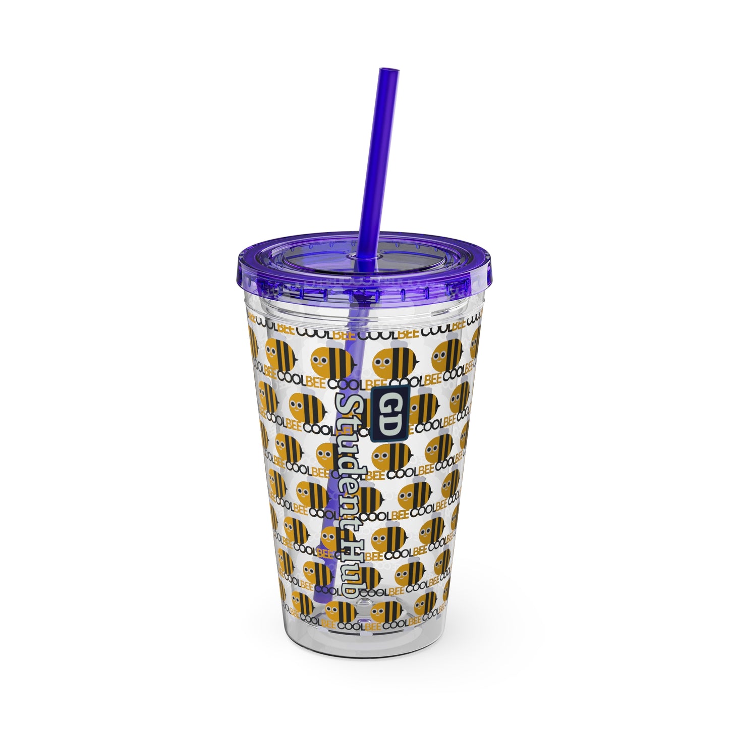 Aesthetic Insulated Tumbler with Straw – 16oz Travel Cup for Trendy Sipping