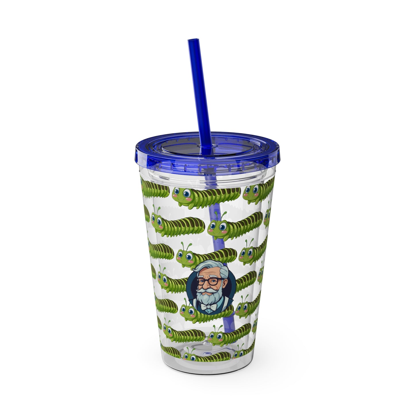 Aesthetic Insulated Tumbler with Straw – 16oz Travel Cup for Trendy Sipping