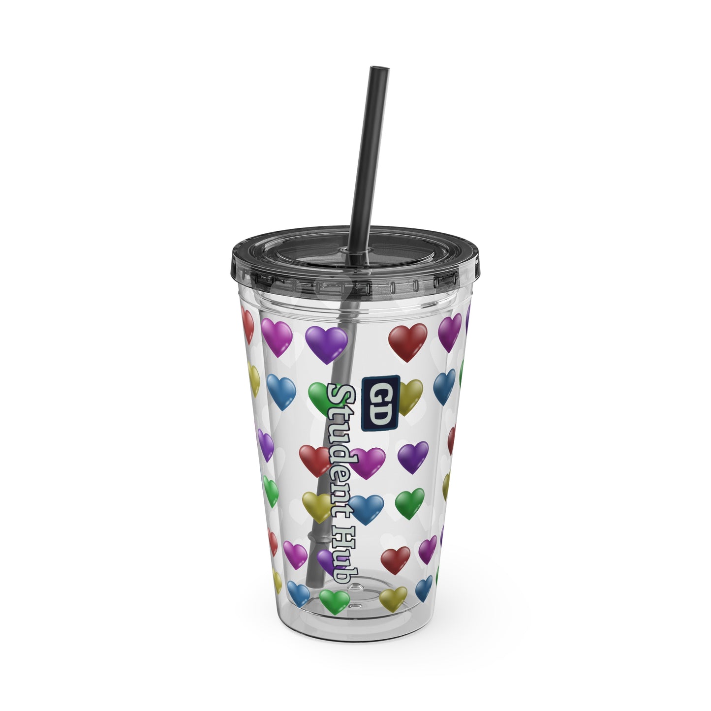 Aesthetic Insulated Tumbler with Straw – 16oz Travel Cup for Trendy Sipping