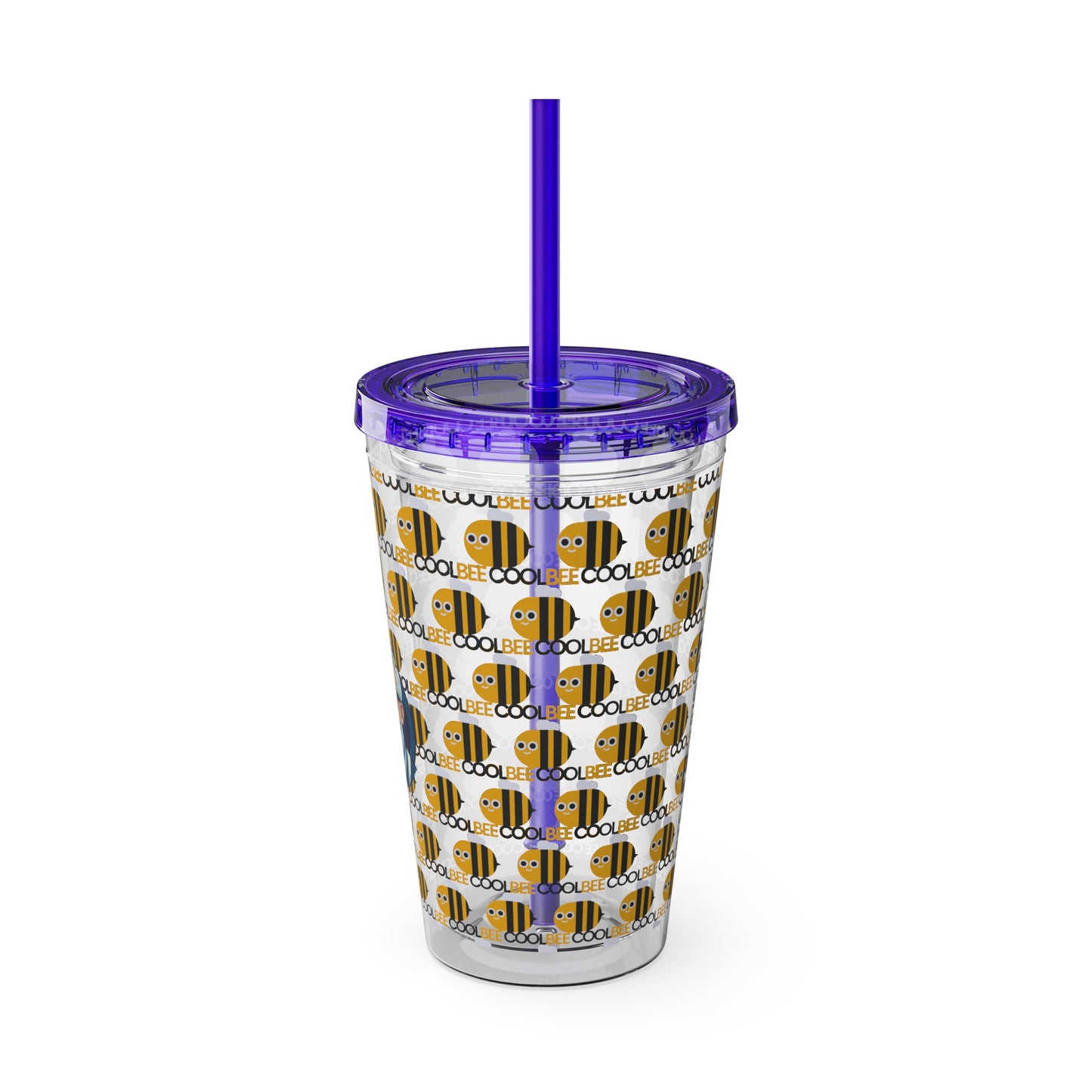 Aesthetic Insulated Tumbler with Straw – 16oz Travel Cup for Trendy Sipping