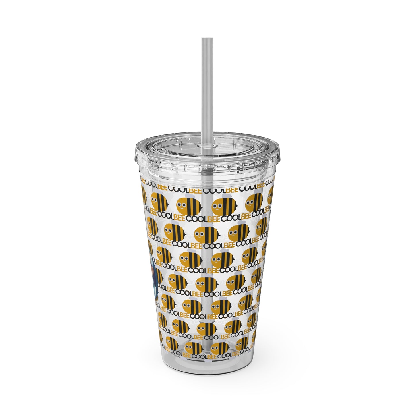 Aesthetic Insulated Tumbler with Straw – 16oz Travel Cup for Trendy Sipping