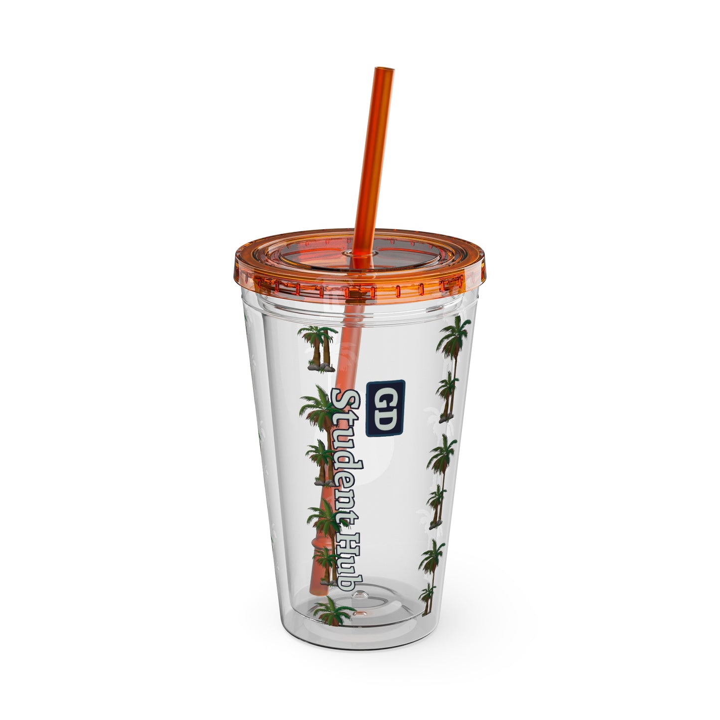 Aesthetic Insulated Tumbler with Straw – 16oz Travel Cup for Trendy Sipping