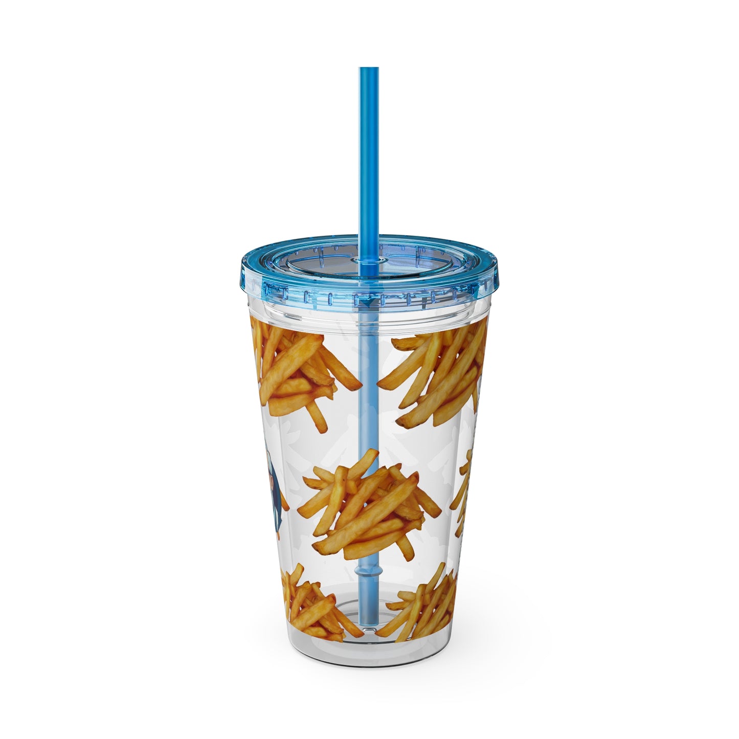 Aesthetic Insulated Tumbler with Straw – 16oz Travel Cup for Trendy Sipping