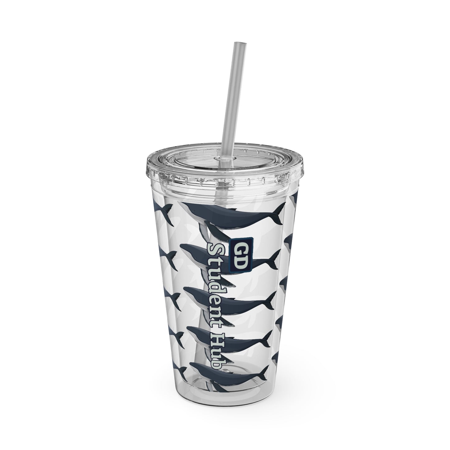 Aesthetic Insulated Tumbler with Straw – 16oz Travel Cup for Trendy Sipping