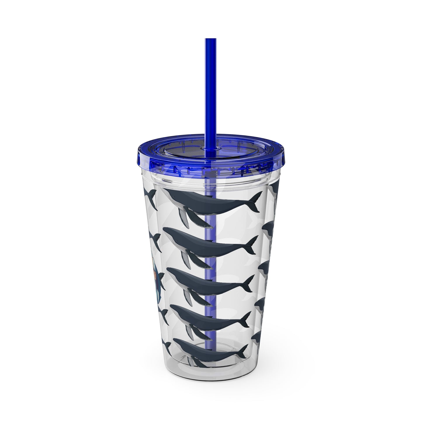 Aesthetic Insulated Tumbler with Straw – 16oz Travel Cup for Trendy Sipping