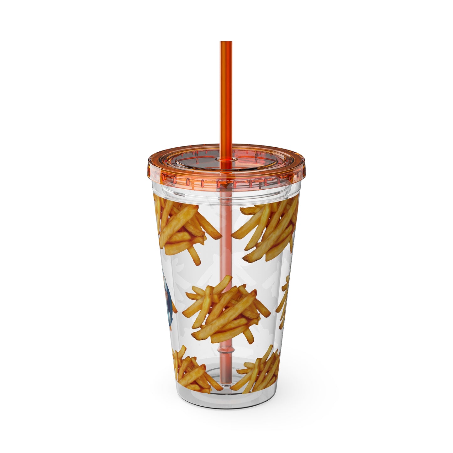 Aesthetic Insulated Tumbler with Straw – 16oz Travel Cup for Trendy Sipping