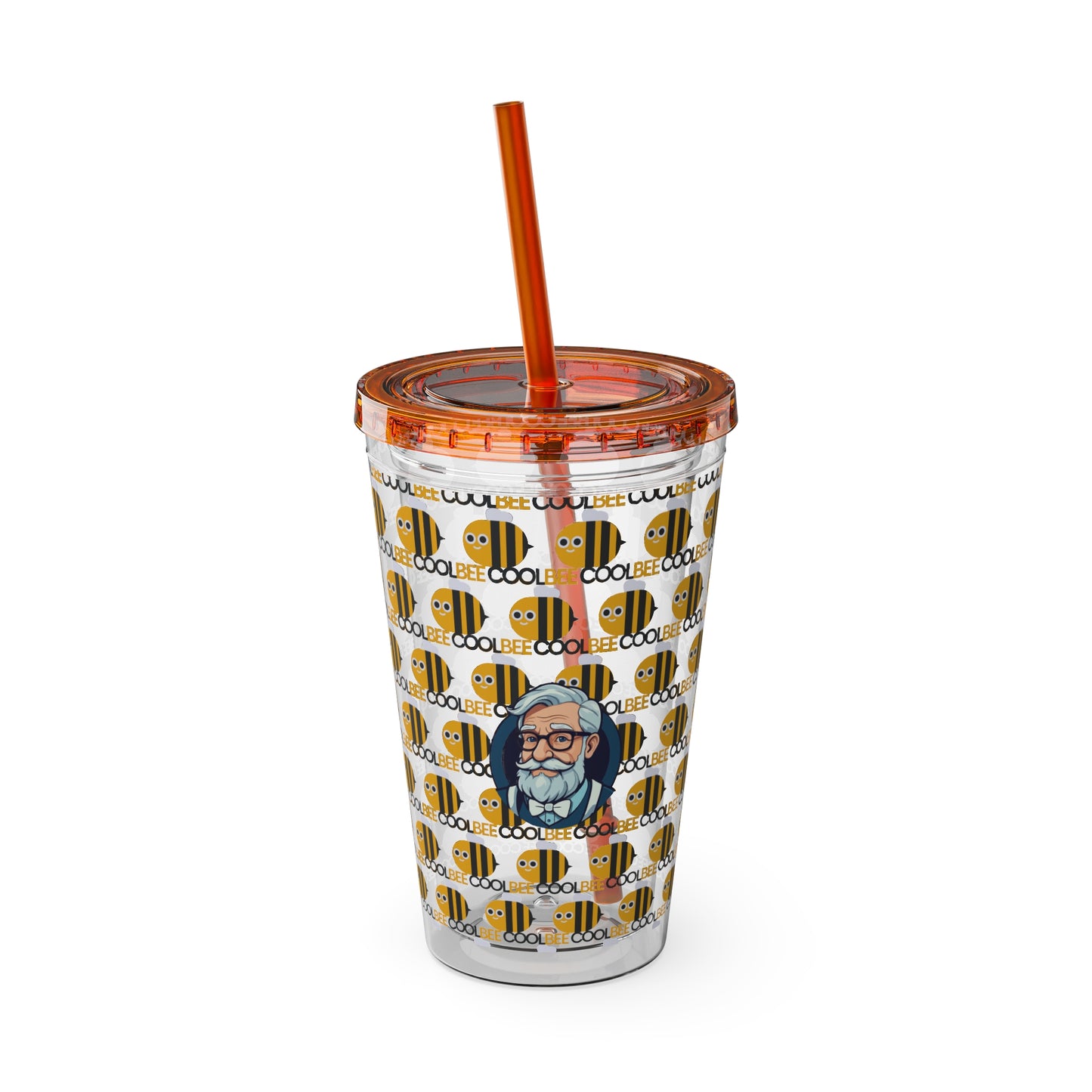 Aesthetic Insulated Tumbler with Straw – 16oz Travel Cup for Trendy Sipping