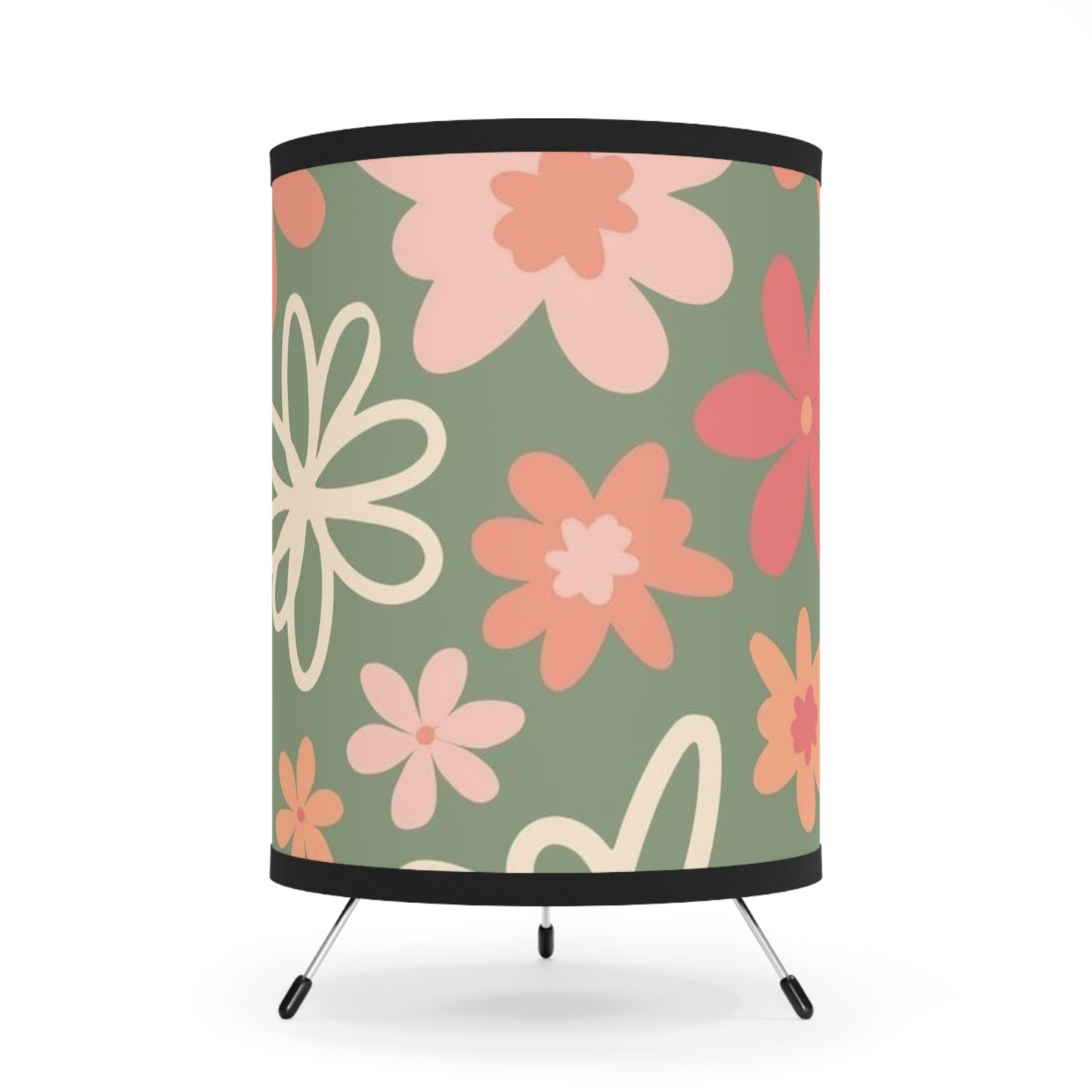 VibeGlow Tripod Lamp | Aesthetic Room Lighting with Custom Shade