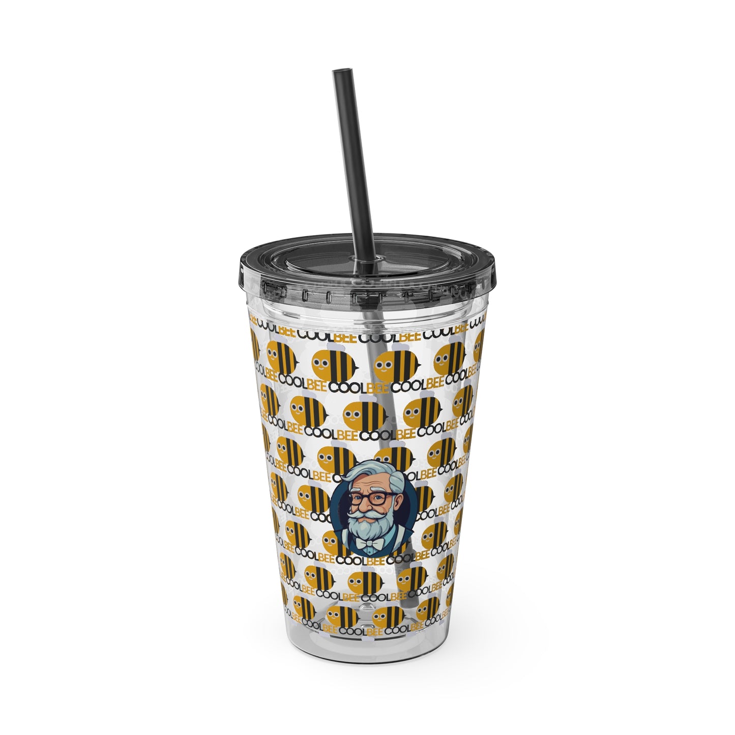 Aesthetic Insulated Tumbler with Straw – 16oz Travel Cup for Trendy Sipping