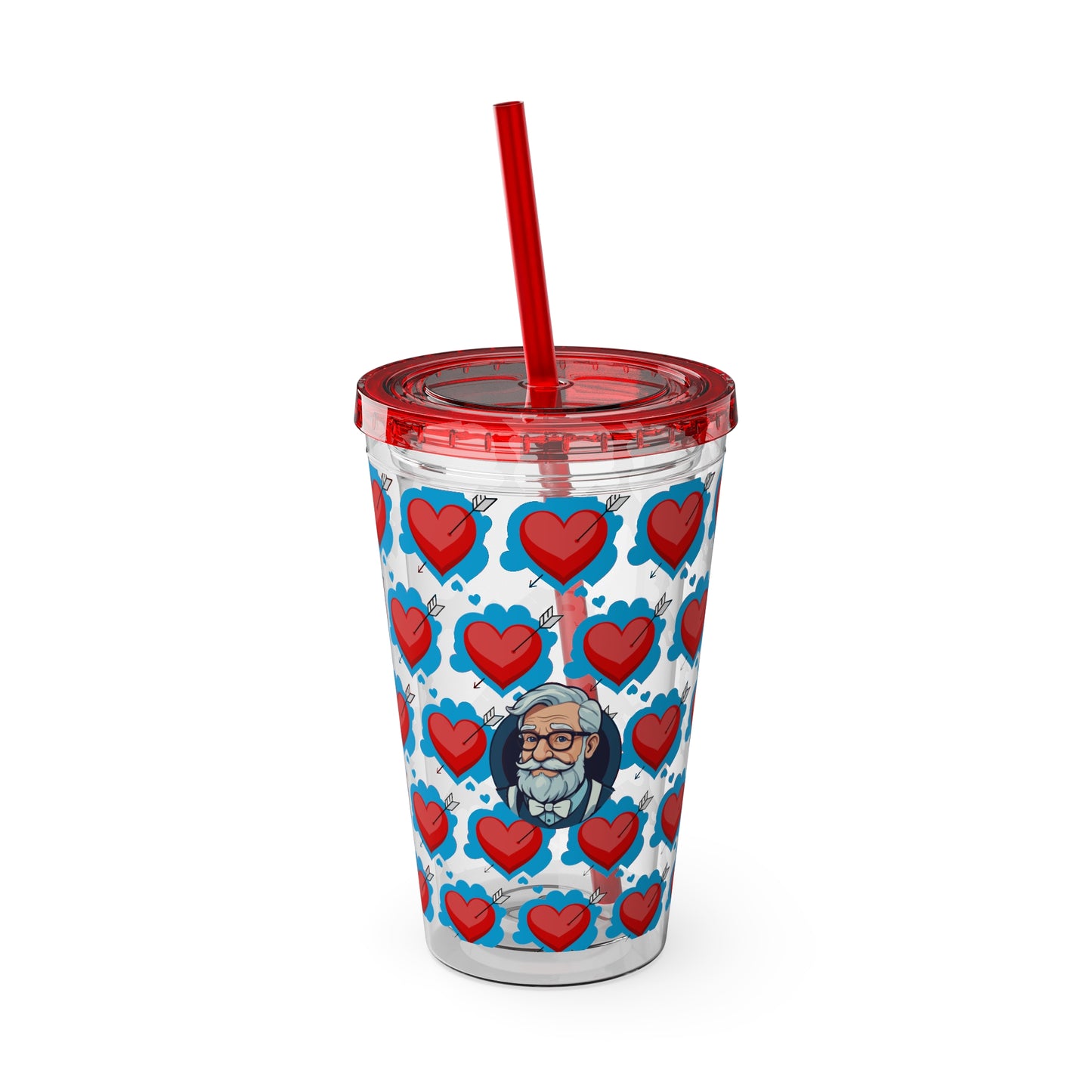 Aesthetic Insulated Tumbler with Straw – 16oz Travel Cup for Trendy Sipping